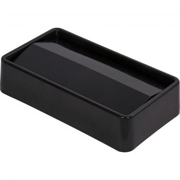 Carlisle 34202403 Black ABS 15 and 23 Gallon TrimLine Waste Container Swing Top Lid