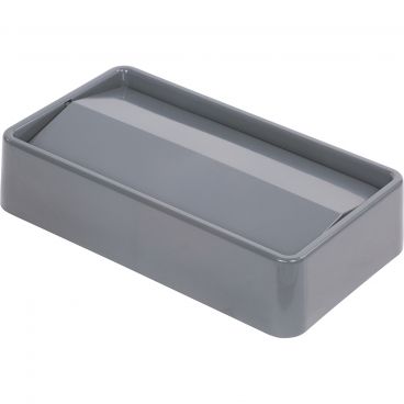 Carlisle 34202423 Gray ABS 15 and 23 Gallon TrimLine Waste Container Swing Top Lid