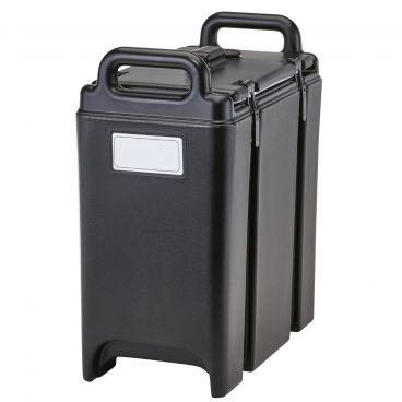 Cambro 350LCD110 Black 3.375 Gallon Camtainer Insulated Soup Carrier