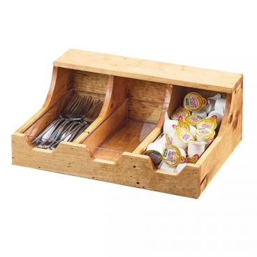 Cal-Mil 3613-3-99 Madera 3 Section Reclaimed Wood Condiment Organizer - 13 3/4" x 10" x 5 1/4"