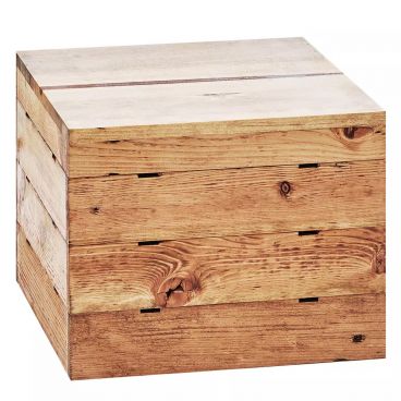 Cal-Mil 3628-10-99 Madera Reclaimed Wood Square Crate Riser - 12" x 12" x 10"