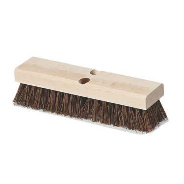 Carlisle 3629200 Brown Flo Pac 12" Wood Block Floor Scrub Brush