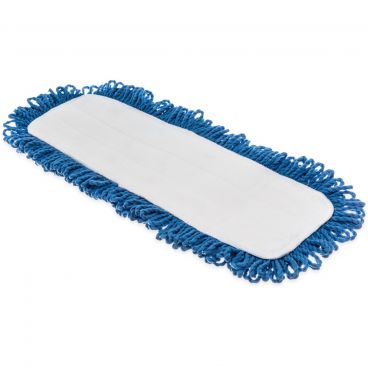 Carlisle 363311814 Blue Flo Pac 18" Microfiber Dry Mop Pad