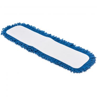 Carlisle 363312414 Blue Flo Pac 24" Microfiber Dry Mop Pad