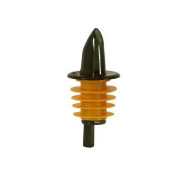 Spill-Stop 365-60 Smoke Plastic Liquor Pourer With Extra Large Amber Poly-Kork