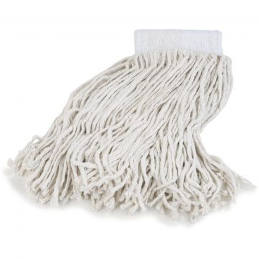 Carlisle 369811B00 White Small Cotton #16 Head Band Wet Mop Head