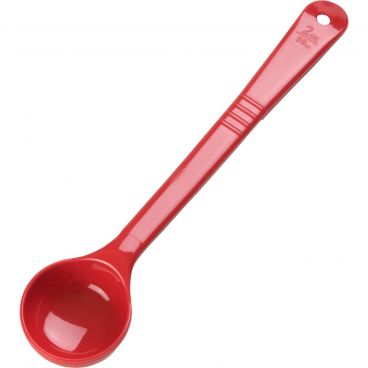 Carlisle 396005 Red Measure Miser 2 Ounce Solid Round Portion Control Spoon