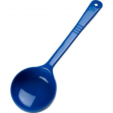 Carlisle 399214 Blue Measure Miser 8 Ounce Solid Round Portion Control Spoon