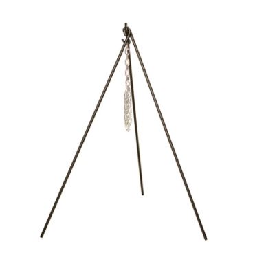 Lodge 3TP2 43 1/2" Steel Camp Tripod With 24" Galvanized Adjustable Chain And S-Hook
