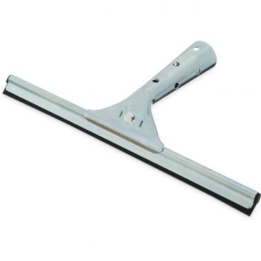 Carlisle 4007000 Silver Flo Pac 12" Single Rubber Blade Window Cleaner Squeegee