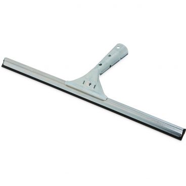 Carlisle 4007100 Silver Flo Pac 16" Single Rubber Blade Window Cleaner Squeegee