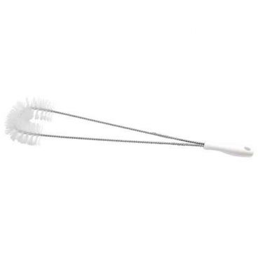 Carlisle 4011200 White 24 Inch Sparta Looped High Heat Fryer Brush WIth Telfon Wirewound Bristles And Cool-Touch Plastic Handle
