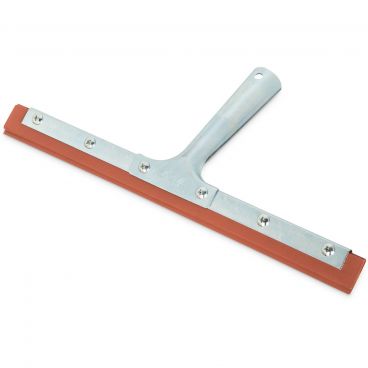 Carlisle 4102700 Silver 12" Double Rubber Blade Window Cleaner Squeegee