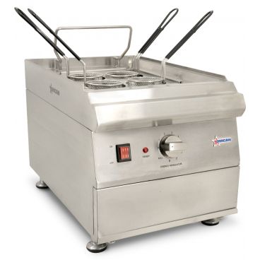 Omcan 41882 Electric Countertop Pasta Cooker - 9 Liter Capacity