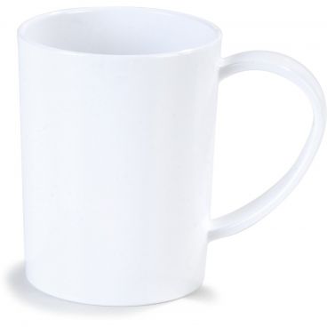 Carlisle 4306602 8 oz. White Tritan Stackable Mug
