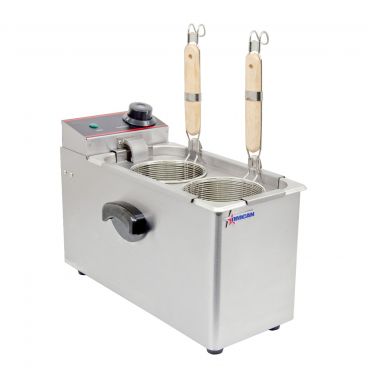 Omcan 43557 Electric Countertop Pasta Cooker - 4 Liter Capacity