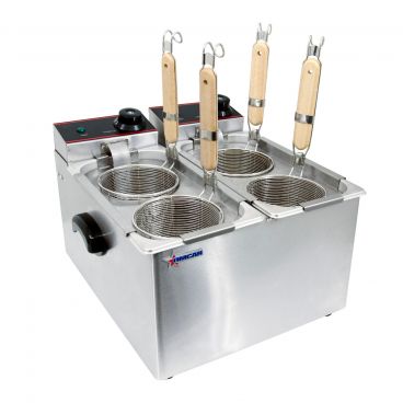 Omcan 43558 Electric Countertop Pasta Cooker - 8 Liter Capacity