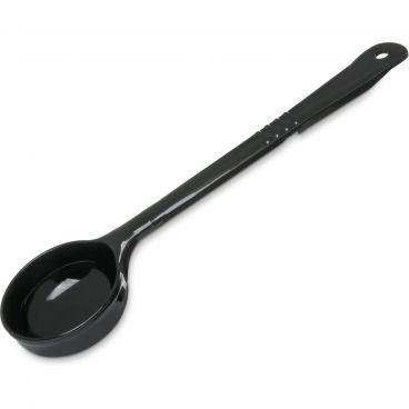 Carlisle 4380-503 Measure Misers 4 oz. Black Long Handle Portion Spoon