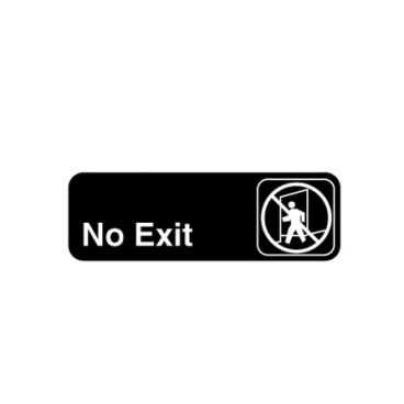 Vollrath 4508 3" x 9" No Exit Sign
