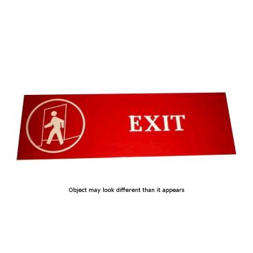 Traex Vollrath 4509 Red 8 1/4" x 2 3/4" Exit Sign
