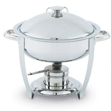 Vollrath 46502 Orion Round 6 Quart Stainless Steel Lift-Off Chafer