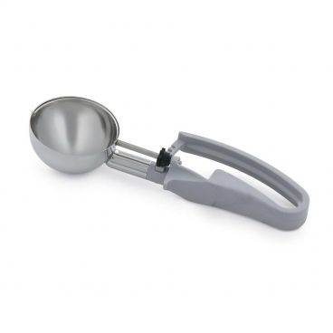 Vollrath 47391 4 Oz. Standard Length Squeeze Disher with Gray Handle