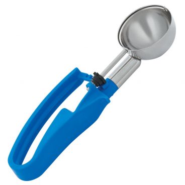 Vollrath 47395 2 Oz. Standard Length Squeeze Disher with Royal Blue Handle