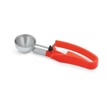 Vollrath 47397 1.52 Oz. Standard Length Squeeze Disher with Red Handle