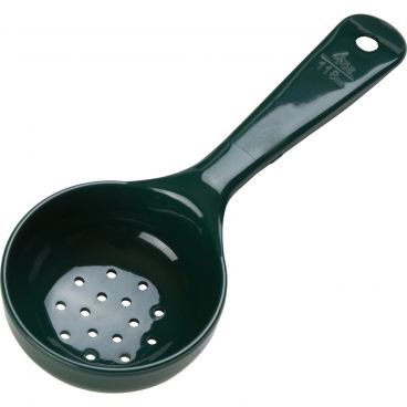 Carlisle 492908 Forest Green Measure Miser 4 Ounce Perforated Portion Control Spoon
