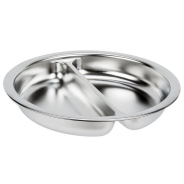 Vollrath 49334 1.2 Qt Stainless Steel Round Divided Food Pan