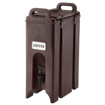 Cambro 500LCD131 Dark Brown 4.75 Gallon Camtainer Insulated Beverage Carrier