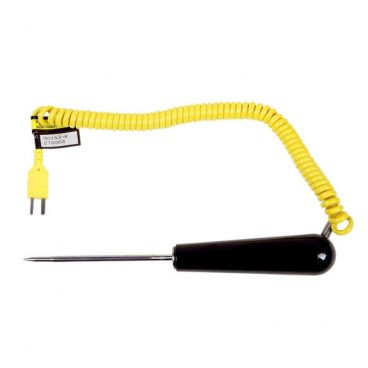 Cooper-Atkins 50143-24K Type K Thermocouple Needle Probe With 24" Long 3/16" Diameter Shaft And 0.150" Tip And Cable With -40 to 500 Degrees F Temperature Range