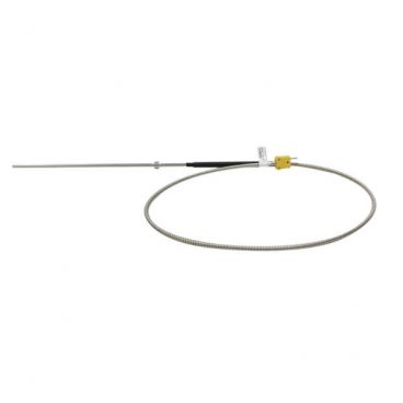 Cooper-Atkins 50208-K Type K Thermocouple Fry Vat Probe With 7 1/3" Long 3/16" Diameter Shaft And Tip And Cable With -40 to 400 Degrees F Temperature Range