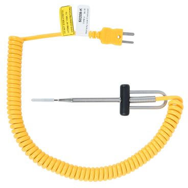Cooper-Atkins 50209-K Type K Thermocouple Micro Hemi-Tip Probe With 3 1/2" Long 3/16" Diameter Shaft And 0.043" Diameter Rounded Tip And Cable With -100 to 500 Degrees F Temperature Range