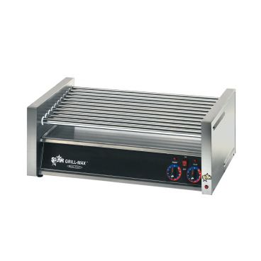 Star 50C Grill-Max 50 Hot Dog Electric Slanted Roller Grill with Chrome Rollers - 120V