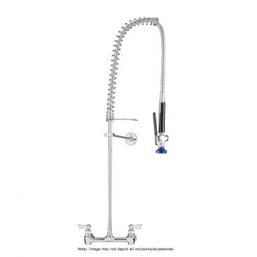 Fisher 52922 Backsplash Mounted Pre-Rinse Faucet with 8" Centers and Wall Bracket