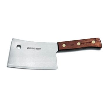 Dexter Russell 08070 7" Traditional Series Cleaver with High-Carbon Steel Blade and Rosewood Handle