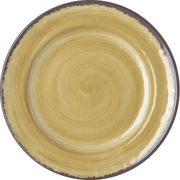 Carlisle 5400713 Amber Round Melamine Mingle Series Bread and Butter Plate - 7" Diameter