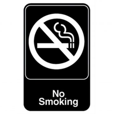 Vollrath 5613 6" x 9" No Smoking Sign