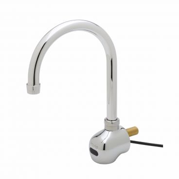 Equip by T&S Brass 5EF-1D-WG 6-3/8" Electronic Wall-Mounted Gooseneck Faucet