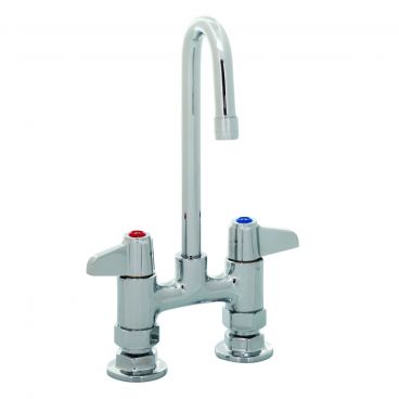 Equip by T&S Brass 5F-4DLX03 12" Mount Base Mixing Faucet with Rigid Gooseneck