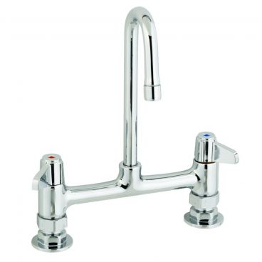 Equip by T&S Brass 5F-8DLX03 11-7/8" Deck Mount Base Faucet with Rigid Gooseneck