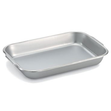 Vollrath 61250 4.75 Qt. Stainless Steel Bake and Roast Pan - 16 1/8" x 11 1/8" x 2 1/4"