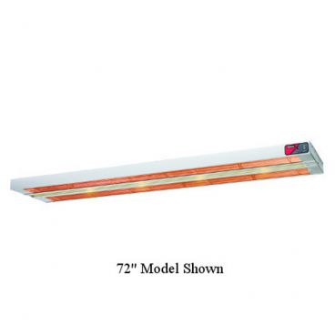 Nemco 6150-24-DL 24" Dual Infrared Strip Heater With On/Off Toggle Switch And Lights, Integrated Controls, 120 Volts