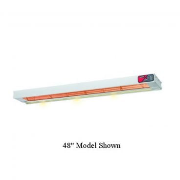 Nemco 6150-24-SL-208 24" Single Lighted Infrared Electric Strip Heater With Integrated Controls - 208V