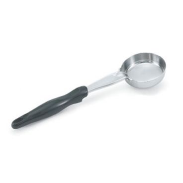 Vollrath 6433220 Stainless Steel Heavy-Duty One-Piece 2 Oz. Solid Round Spoodle with Black Handle