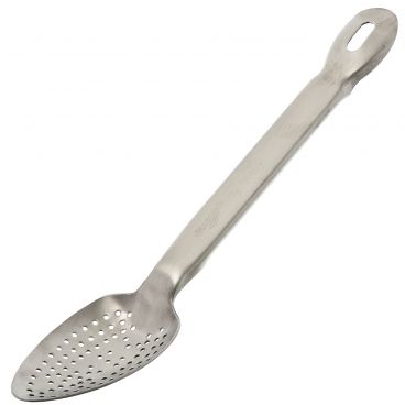 Vollrath 64404 13 1/4" Heavy-Duty Stainless Steel Perforated Basting Spoon