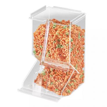 Cal-Mil 656 Clear 10" Wide Acrylic Stackable Bulk Cereal Dispenser With Scoop, 7.4 Liter / 450 Cubic Inch Capacity