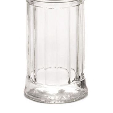 Tablecraft 657J 1.8" x 1.8" x 3.5" 2 oz Fluted Glass Shakers, Jars Only