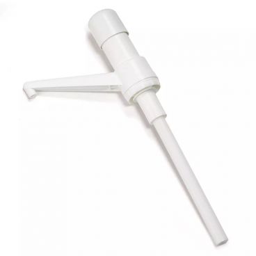 Tablecraft 663 Plastic 1 Oz White Stationary Nozzle Pump with 9" Dip Tube